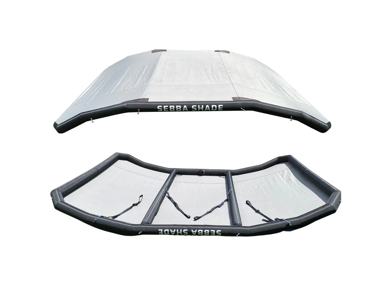 Sebba Shade 8 x 12 ft. Grey Sun Shade f/Boats 26'+