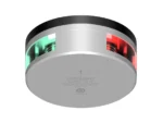 Lopolight Combined Sidelight - 1NM - Upside-Down Silver Housing w/FB Base