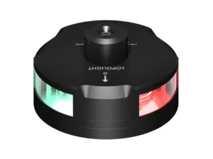 Lopolight Tri-Color Nav Light w/Windex Mount - 1NM - Black Housing w/FB Base