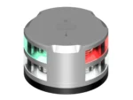 Lopolight Tri-Color Anchor Light - 1NM - Silver Housing w/FB Base