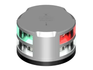 Lopolight Tri-Color Anchor Light - 1NM - Silver Housing w/FB Base