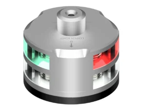 Lopolight Tri-Color Anchor Light w/Windex Mount - 1NM - Silver Housing w/FB Base