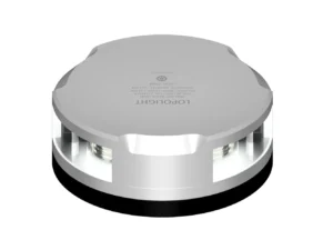 Lopolight 360-Degree Anchor Light w/Strobe - 2NM - Silver Housing w/FB Base