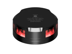 Lopolight 360-Degree Red Nav Light - 2NM - Black Housing w/FB Base