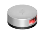 Lopolight Red Port Light - 2NM - Silver Housing w/FB Base