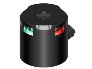 Lopolight Tri-Color Nav Light - 2NM - Black Housing w/IP68 POM Base & Connector