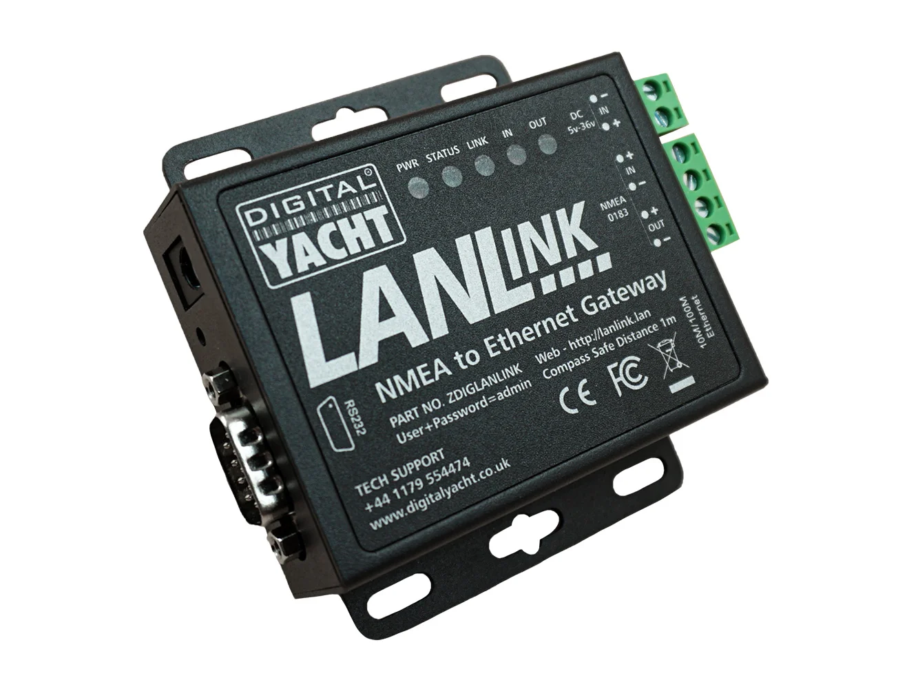 Digital Yacht LANLink NMEA 0183 To Ethernet Gateway