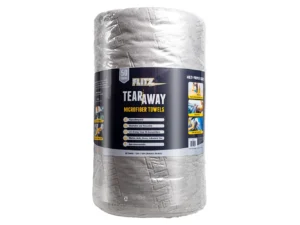 Flitz 12"x12" Tear-Away Microfiber Towels - 50-Count - Grey