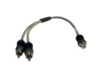 Marine Audio Adapter RCA Twisted Pair Y Adapter - 1 Female to 2 Male