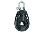 Harken 45mm Aluminum Black Magic Air Block w/Swivel