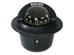 Ritchie F-50 Explorer Compass - Flush Mount - Black