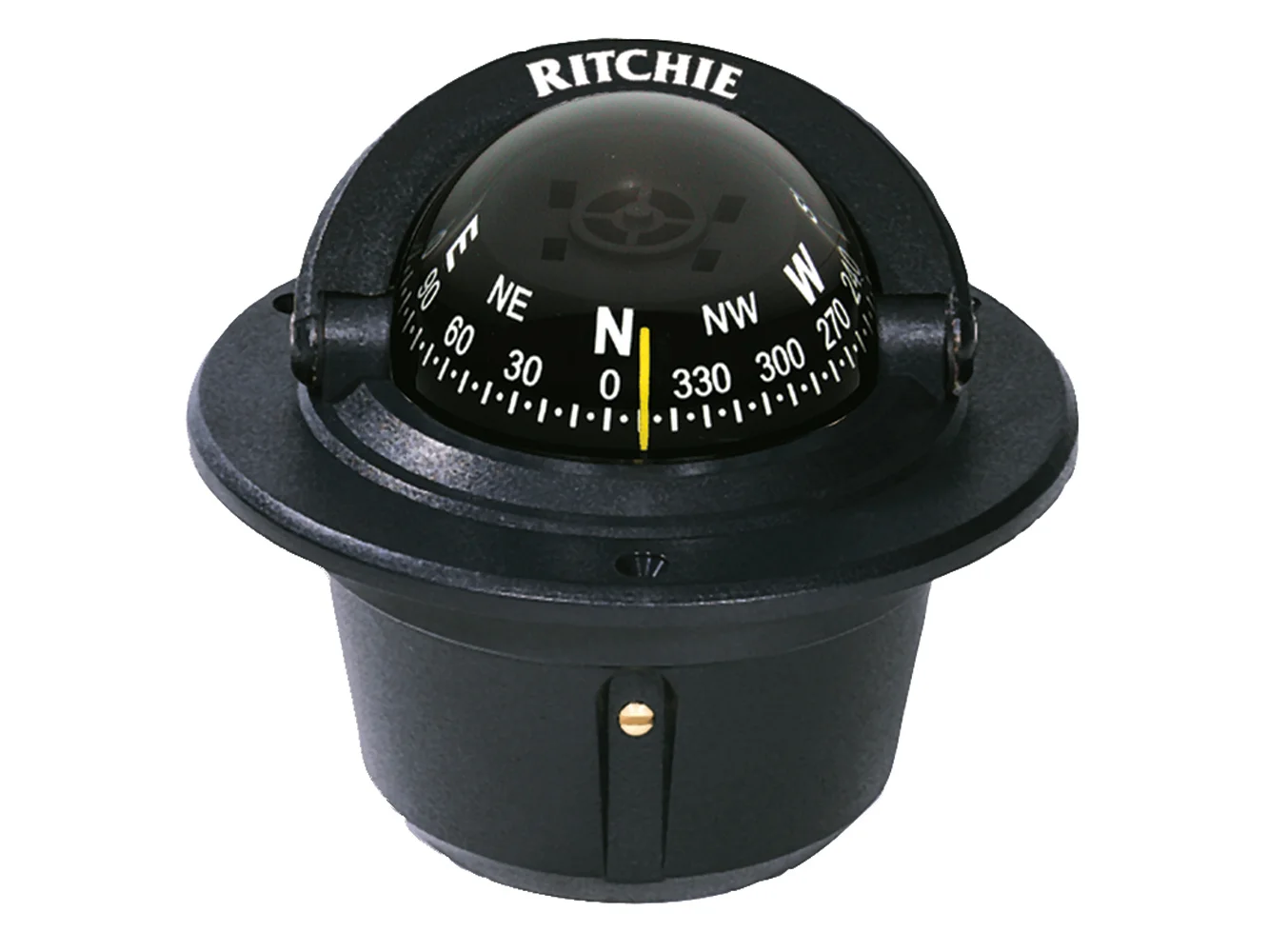 Ritchie F-50 Explorer Compass - Flush Mount - Black