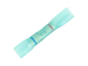 Pacer Step-Down Butt Splices w/Blue Heat Shrink - 22-18 AWG to 16-14 AWG - 100 Pack