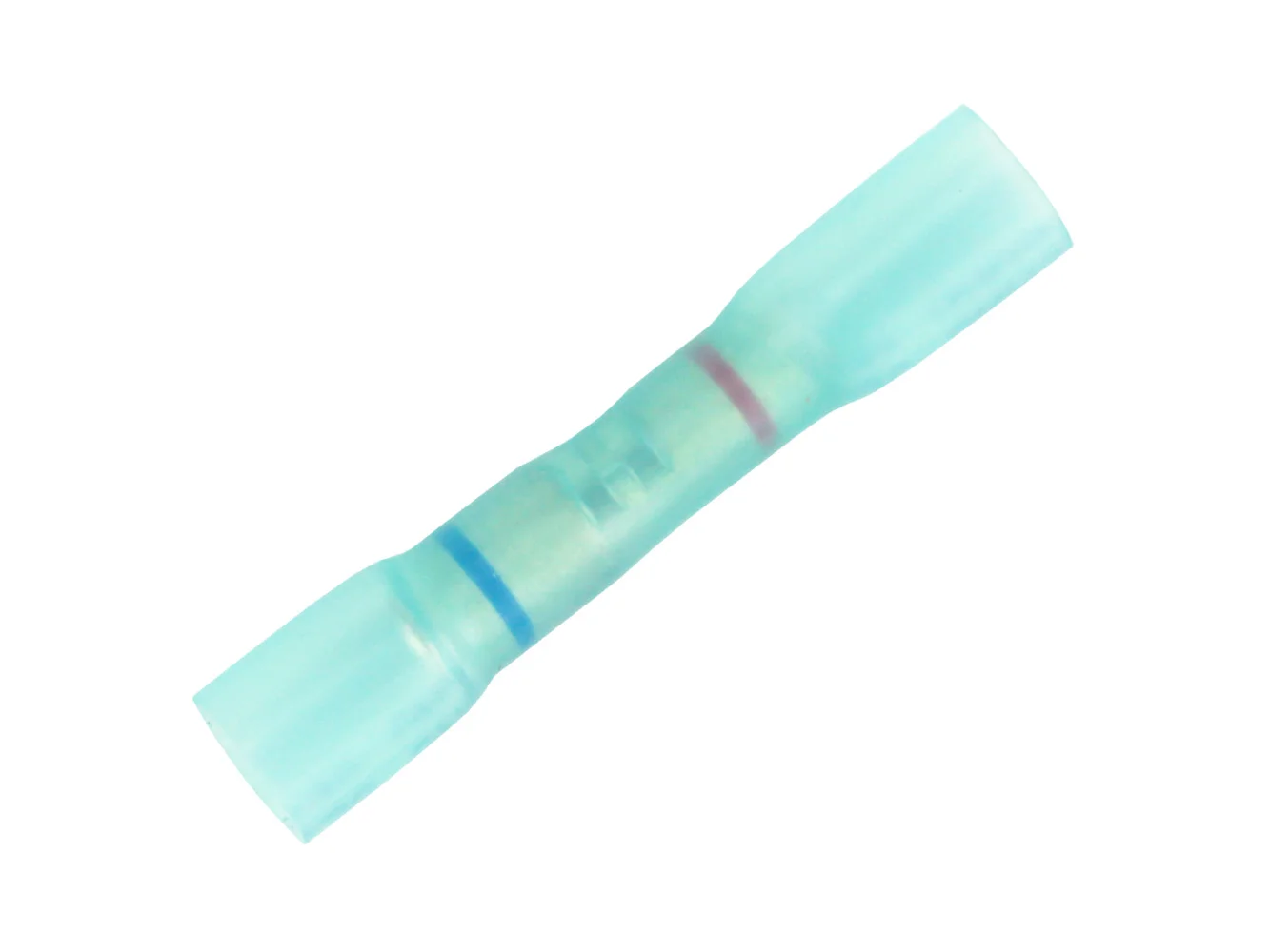 Pacer Step-Down Butt Splices w/Blue Heat Shrink - 22-18 AWG to 16-14 AWG - 100 Pack
