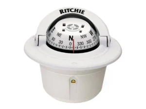 Ritchie F-50W Explorer Compass - Flush Mount - White