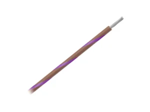 Pacer 14 AWG Gauge Striped Marine Wire 500' Spool - Brown w/Violet Stripe