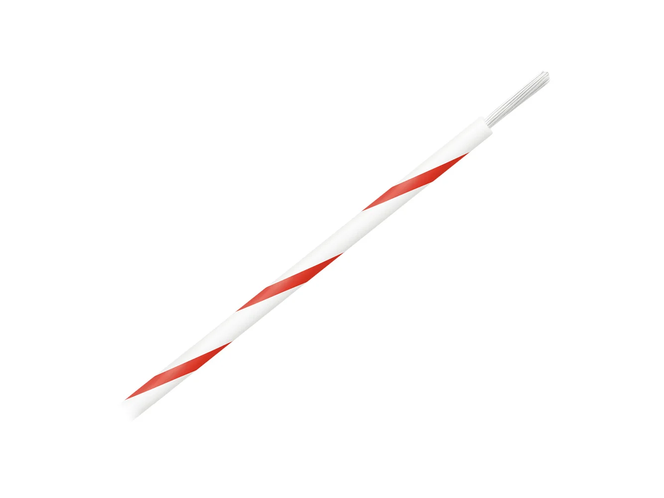 Pacer 16 AWG Gauge Striped Marine Wire 500' Spool - White w/Red Stripe