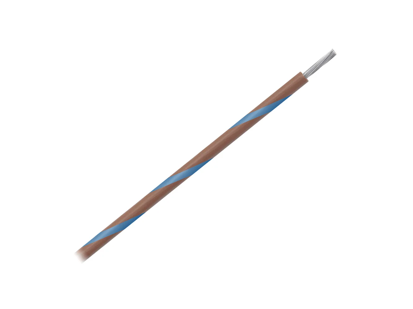 Pacer 16 AWG Gauge Striped Marine Wire 500' Spool - Brown w/Blue Stripe