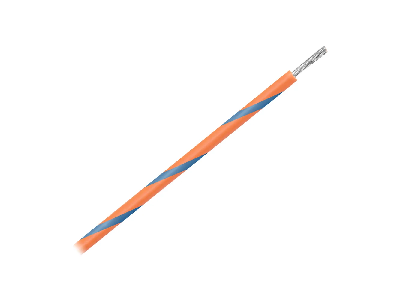 Pacer 16 AWG Gauge Striped Marine Wire 500' Spool - Orange w/Blue Stripe
