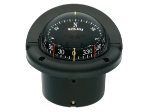 Ritchie HF-743 Helmsman Combidial Compass - Flush Mount - Black