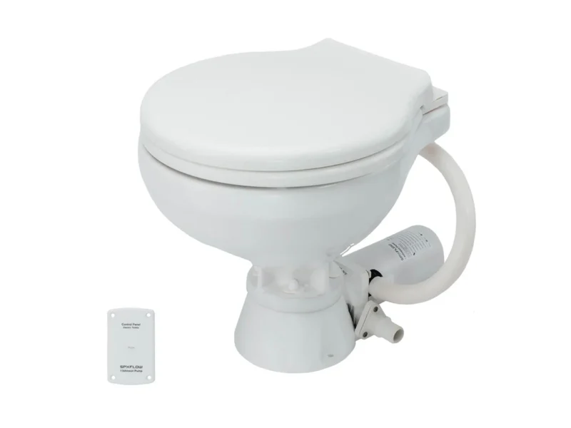 Johnson Pump Standard Electric Toilet - Compact Macerator Style - 24V