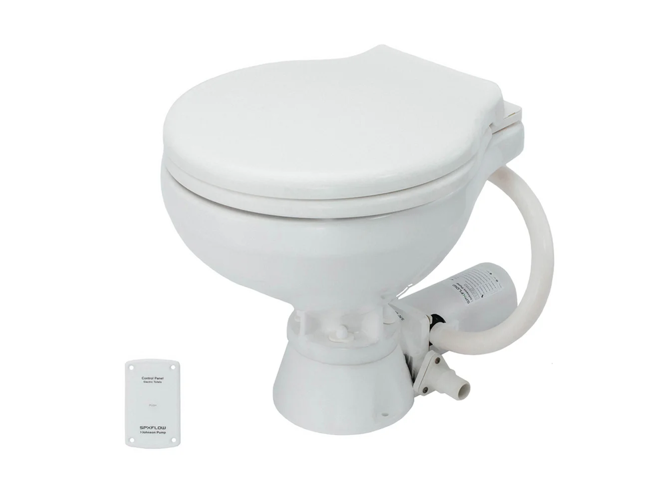 Johnson Pump Standard Electric Toilet - Compact Macerator Style - 24V