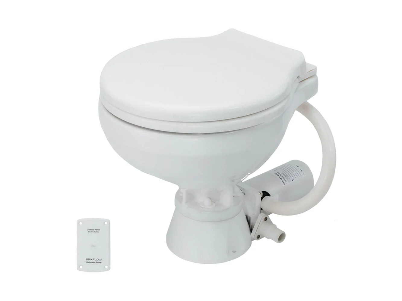 Johnson Pump Standard Electric Toilet - Comfort Macerator Style - 24V