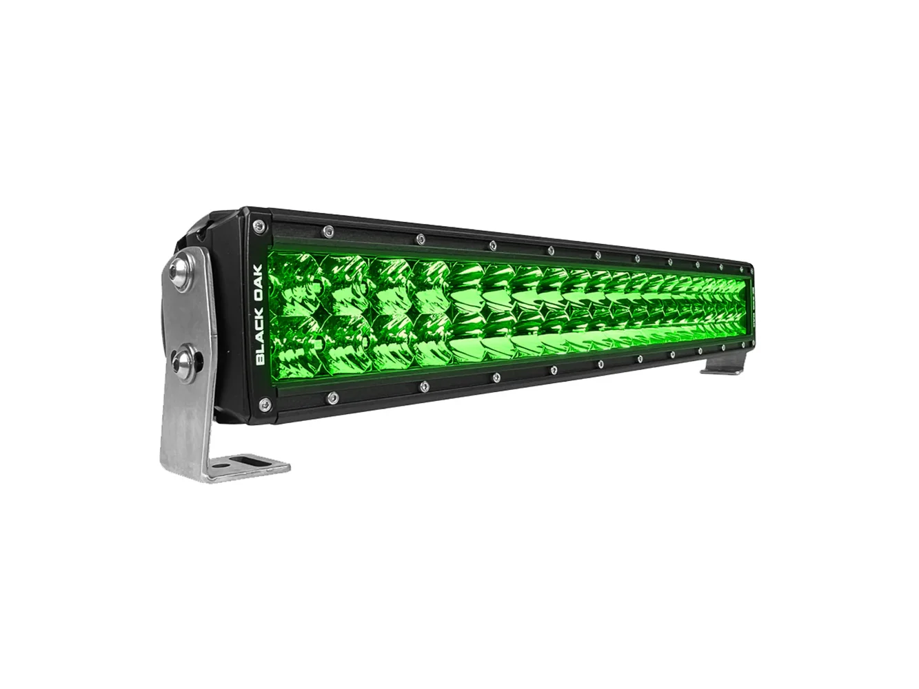 Black Oak Curved Double Row Combo Green Hog Hunting 20" Pro Series 3.0 LED Light Bar