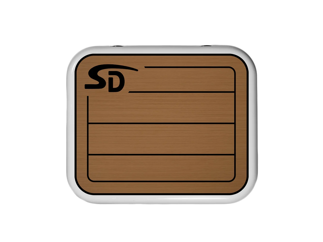 SeaDek YETI Roadie 24 Teak Cooler Pad - 6mm - Mocha/Black