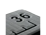 SeaDek 36” Routed Ruler - 6mm - Brushed Texture - Storm Grey/Black