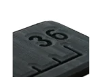 SeaDek 36” Routed Ruler - 6mm - Brushed Texture - Dark Grey/Black
