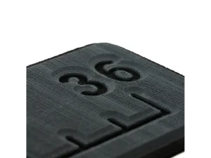 SeaDek 36” Routed Ruler - 6mm - Brushed Texture - Dark Grey/Black