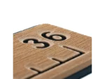 SeaDek 36” Routed Ruler - 6mm - Brushed Texture - Mocha/Black