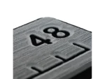SeaDek 48” Routed Ruler - 6mm - Brushed Texture - Storm Grey/Black