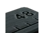 SeaDek 48” Routed Ruler - 6mm - Brushed Texture - Dark Grey/Black