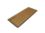 SeaDek 14” x 36" 20mm Dual Density Small Teak Helm Pad w/SeaDek Logo - Brushed Texture - Mocha/Black (355.6mm x 914.4mm x 20mm)