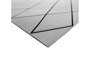 SeaDek 40" x 80" 6mm Two Color Diamond Full Sheet - Brushed Texture - Storm Grey/Black (1016mm x 2032mm x 6mm)