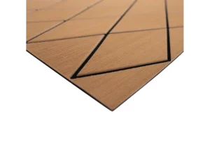 SeaDek 40" x 80" 6mm Two Color Diamond Full Sheet - Brushed Texture - Mocha/Black (1016mm x 2032mm x 6mm)