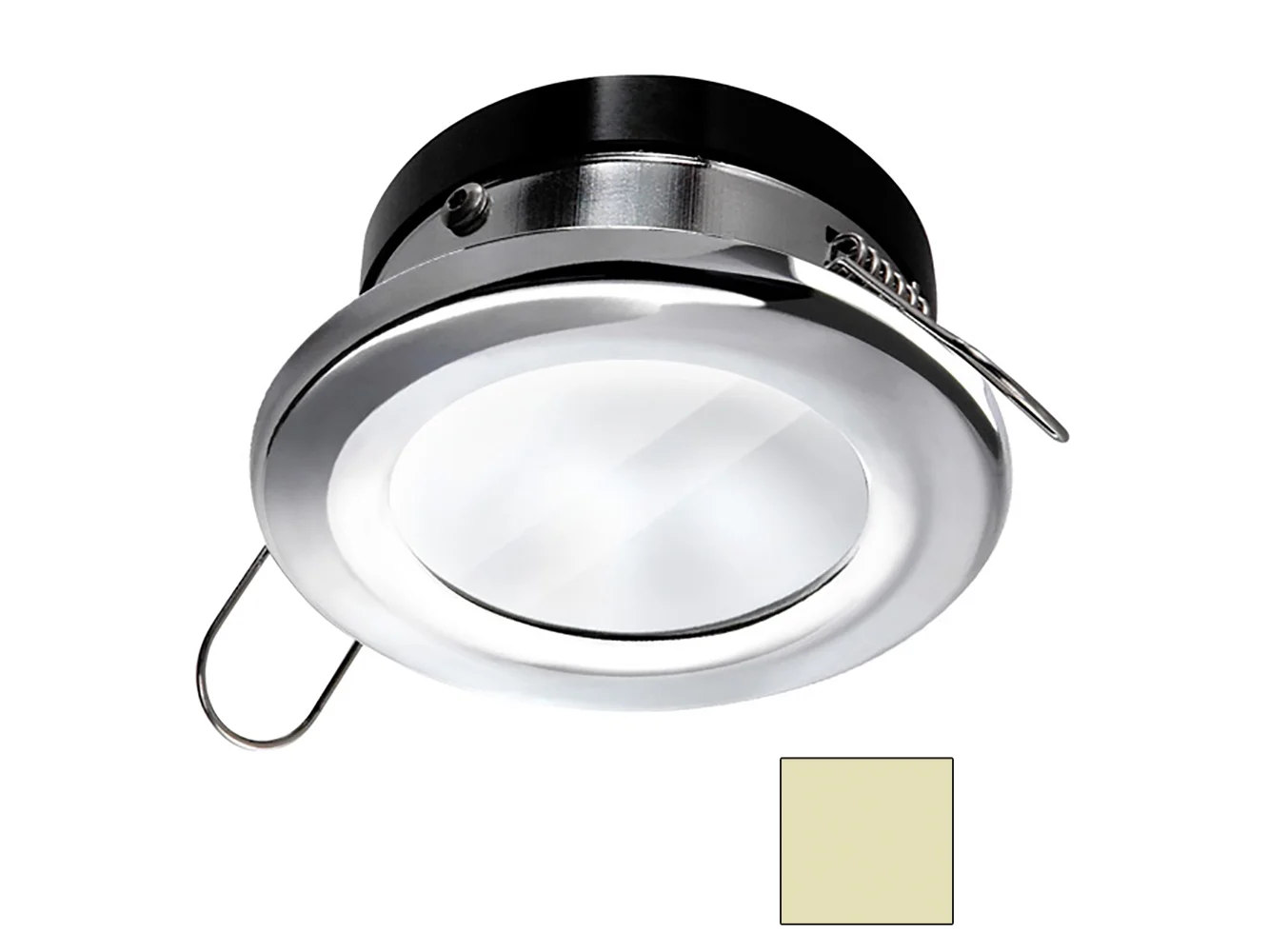 i2Systems Apeiron A1110Z 4.5W Spring Mount Light - Round - Warm White - Polished Chrome Finish