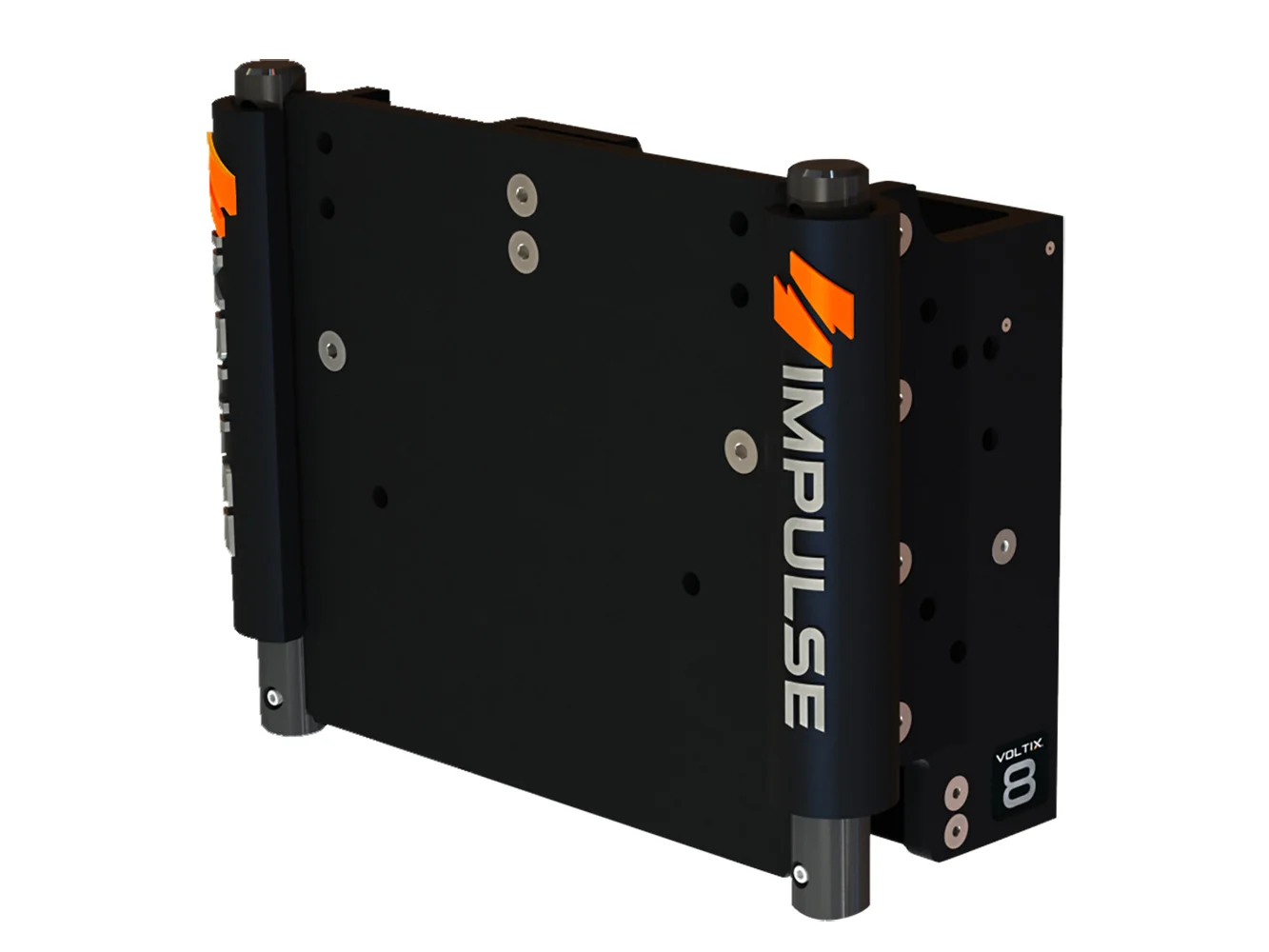 IMPULSE 8" Set Back Electric Jack Plate w/Standard Control - Black Anodize