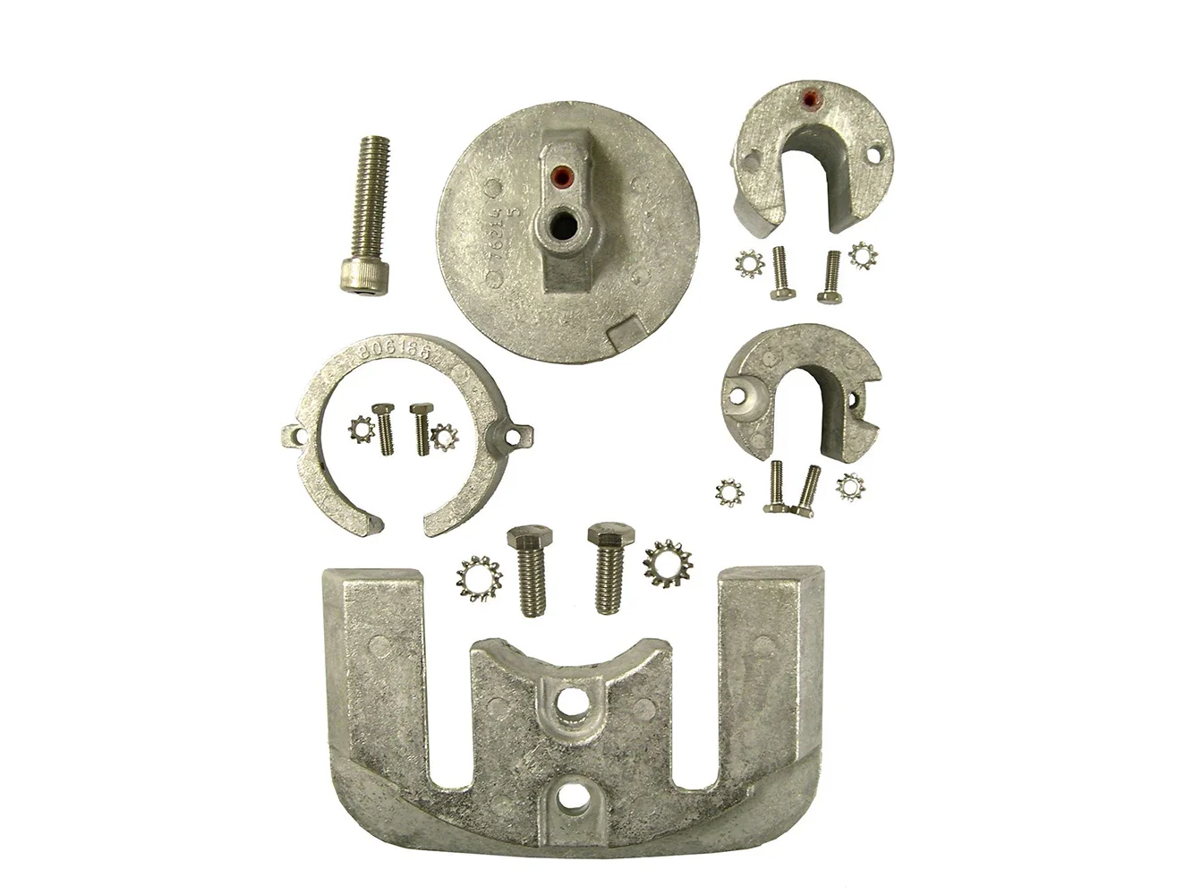 Performance Metals Mercruiser Bravo 1 Complete Anode Kit - Aluminum\