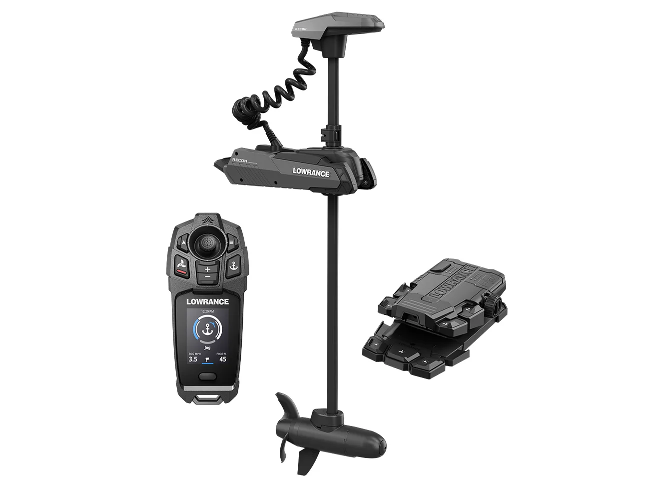 Lowrance Recon™ FW 60" Trolling Motor - Includes Freesteer Joystick Remote, Wireless Foot Pedal & HDI Nosecone