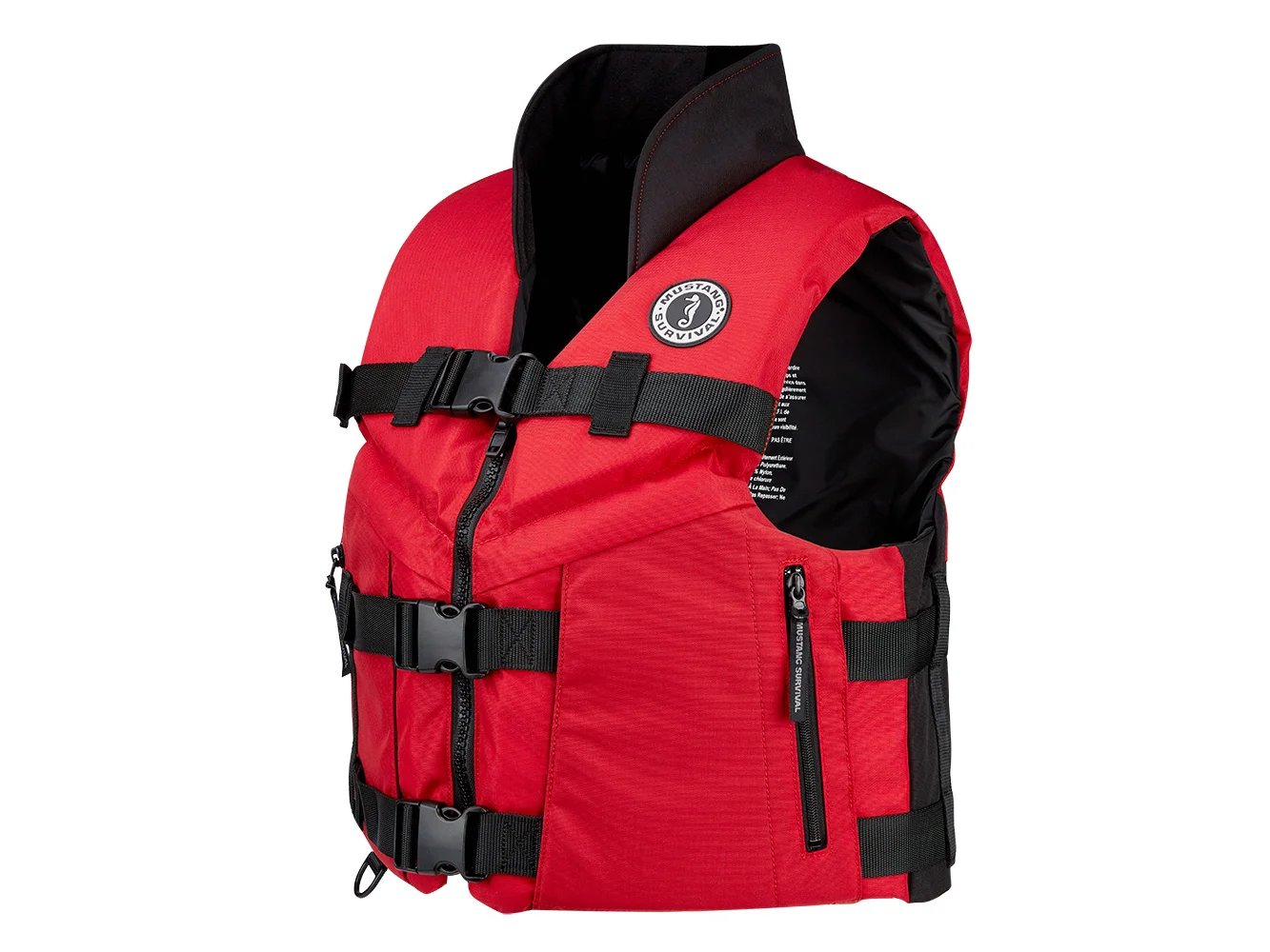 Mustang Accel 100 Foam Fishing Vest - XXL - Red-Black