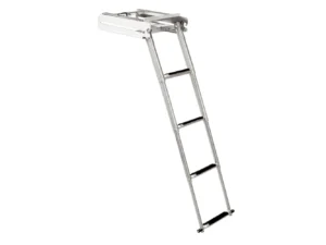 Whitecap 304 Stainless Steel 4-Step Sliding Under Platform Ladder