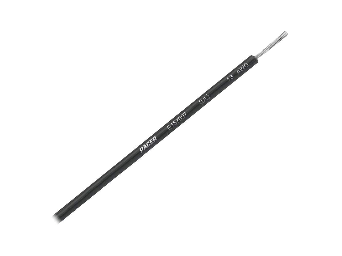 Pacer Black 18 AWG UL Marine Wire - 35'
