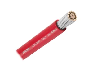 Pacer Red 1/0 AWG Battery Cable - 50'