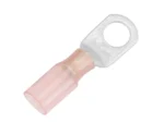 Pacer 8 AWG Heat Shrink Ring Terminal - 3/8" Stud Size - 25 Pack