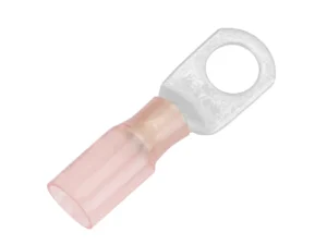 Pacer 8 AWG Heat Shrink Ring Terminal - 3/8" Stud Size - 25 Pack