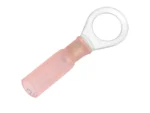 Pacer 22-18 AWG Heat Shrink Ring Terminal - 5/16" Stud Size - 25 Pack