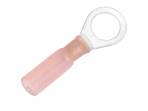 Pacer 22-18 AWG Heat Shrink Ring Terminal - 5/16" Stud Size - 25 Pack